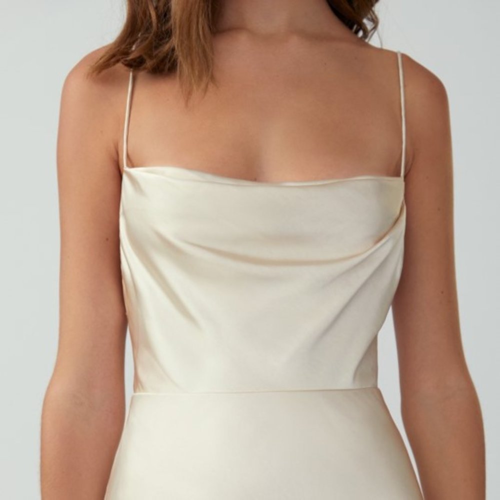 Fame & Partners | Custom Midi Strappy Draped Gown